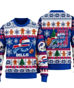 Buffalo Bills They Not Like Us Ugly Christmas Sweater