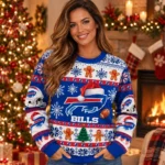 Buffalo Bills They Not Like Us Ugly Christmas Sweater