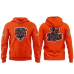 Chicago Bears 2026 Latino Heritage Month Los Bears Orange Graphic Shirt for Football Fans