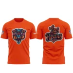 Chicago Bears 2026 Latino Heritage Month Los Bears Orange Graphic Shirt for Football Fans