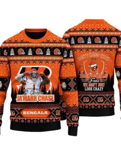 Cincinnati Bengals Dont Mess With Bengals 2026 Orange Ugly Christmas Sweater