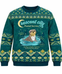 Crescent City Postal Service Otter Christmas 2026 Ugly Sweater