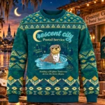 Crescent City Postal Service Otter Christmas 2026 Ugly Sweater
