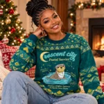 Crescent City Postal Service Otter Christmas 2026 Ugly Sweater