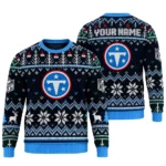 Custom Name Tennessee Titans National Football League 2026 Ugly Christmas Sweater