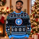 Custom Name Tennessee Titans National Football League 2026 Ugly Christmas Sweater