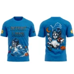 Detroit Lions x Halloween Night 2026 Navy Graphic Shirt for Football Fans