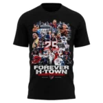 Houston Texans 25 Seasons of Texans Football Forever H-Town Graphic Shirt for Football Fans