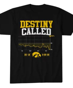Iowa Hawkeyes Football Destiny Called Graphic Shirt for College Football Fans