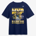 Milwaukee Brewers Jake Bauers Navy 2026 National League Championship Series MVP Shirt