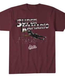 Mississippi State Bulldogs Football Super Kamario Taylor Dive Graphic Shirt for College Football Fans