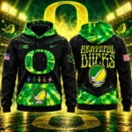 Oregon Ducks x Grateful Dead 2026 Black Hoodie for College Football and Grateful Dead Fans
