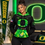 Oregon Ducks x Grateful Dead 2026 Black Hoodie for College Football and Grateful Dead Fans