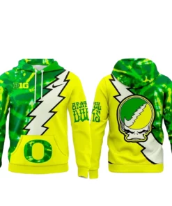 Oregon Ducks x Grateful Dead 2026 Graphic Hoodie for College Football and Grateful Dead Fans
