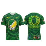 Oregon Ducks x Grateful Dead Grateful Ducks 2026 Graphic Shirt for College Football and Grateful Dead Fans