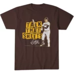 San Diego Padres Gavin Sheets Talk That Sheets Graphic Shirt for Baseball Fans