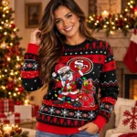 San Francisco 49ers Santa Claus Ugly Christmas Sweater