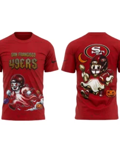 San Francisco 49ers x Halloween Night 2026 Navy Graphic Shirt for Football Fans