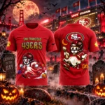 San Francisco 49ers x Halloween Night 2026 Navy Graphic Shirt for Football Fans