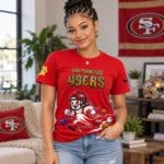 San Francisco 49ers x Halloween Night 2026 Navy Graphic Shirt for Football Fans