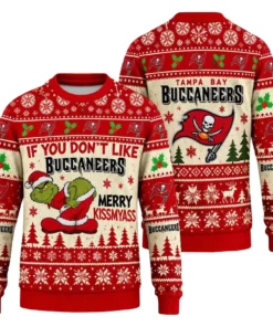 Tampa Bay Buccaneers Grinch Merry Kiss My Ass Ugly Christmas Sweater