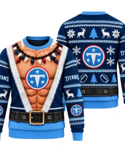 Tennessee Titans Funny Body 2026 Ugly Christmas Sweater