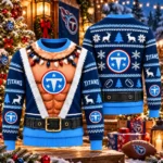 Tennessee Titans Funny Body 2026 Ugly Christmas Sweater