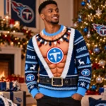 Tennessee Titans Funny Body 2026 Ugly Christmas Sweater