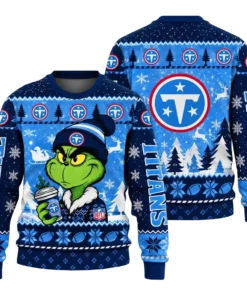 Tennessee Titans Grinch Stolen Ugly Christmas Sweater