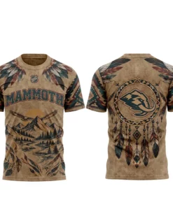 Utah Mammoth 2026 Native American Heritage Graphic Shirt for Hockey Fans